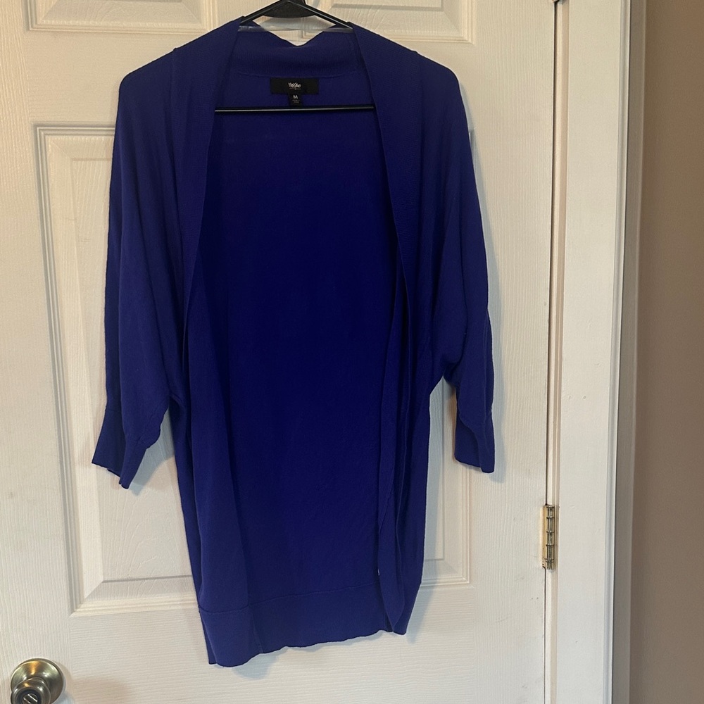 Target Mossimo Indigo Open-Front Cardigan
